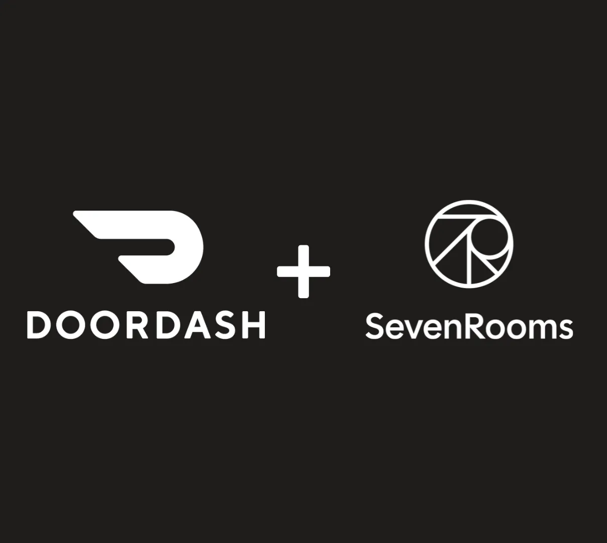 DoorDash SevenRooms logo lockup